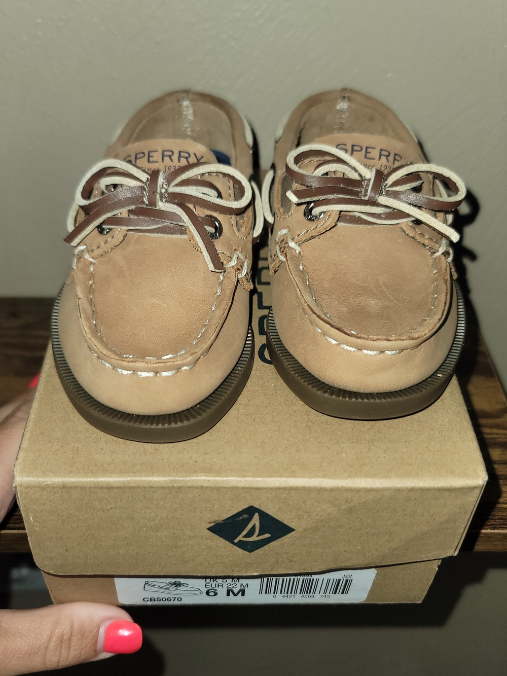 Sperry Kids A/O Slip On Sahara Boat Shoes - 6M - Brand New